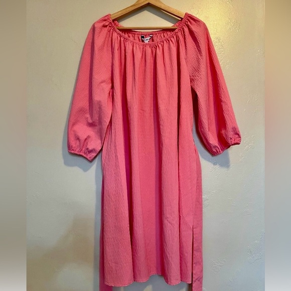 ELIZABETH AND JAMES Casual Pink
Light-Weight Quarter Sleeve Belted Shift Dress - Picture 13 of 13